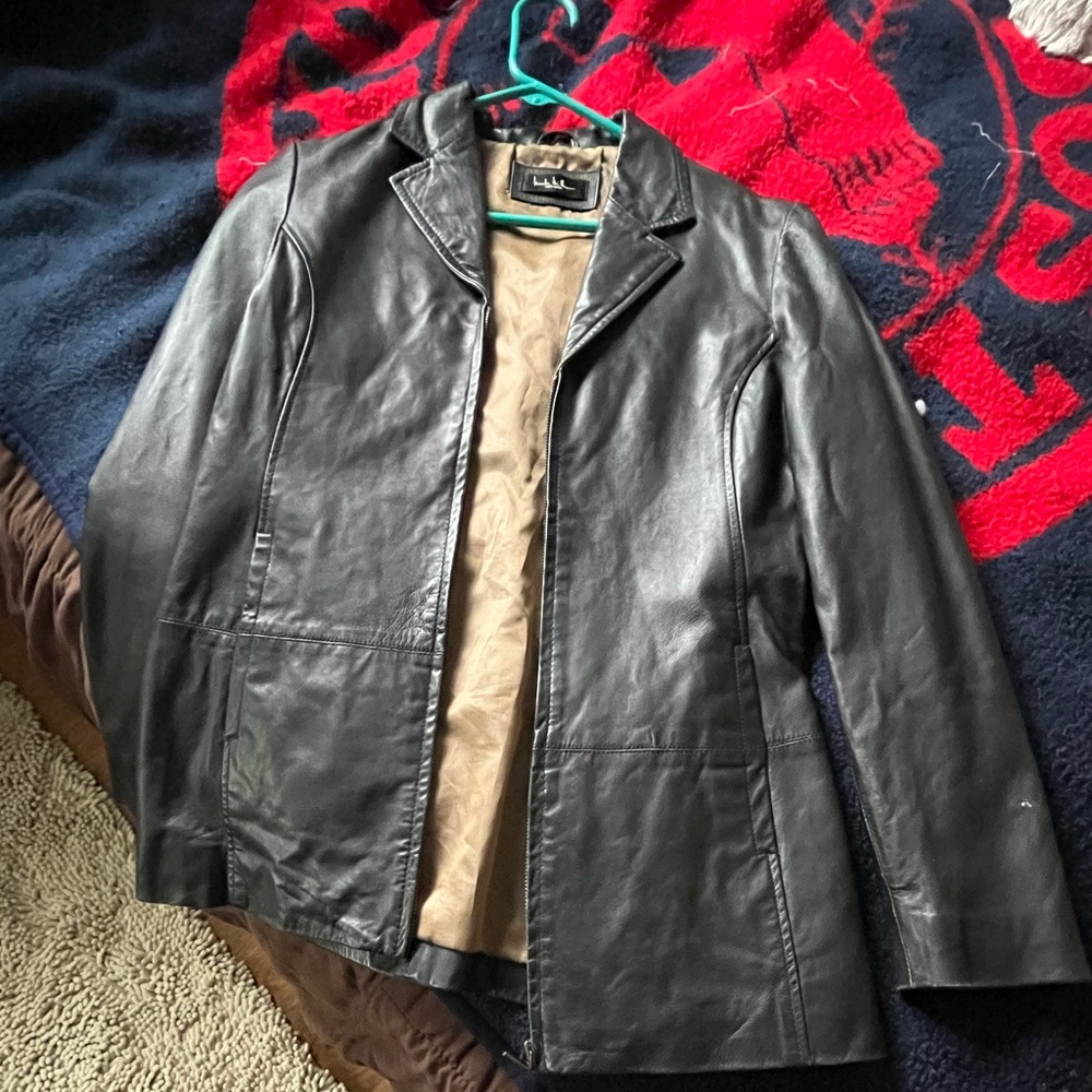 Nicole Miller women’s leather jacket